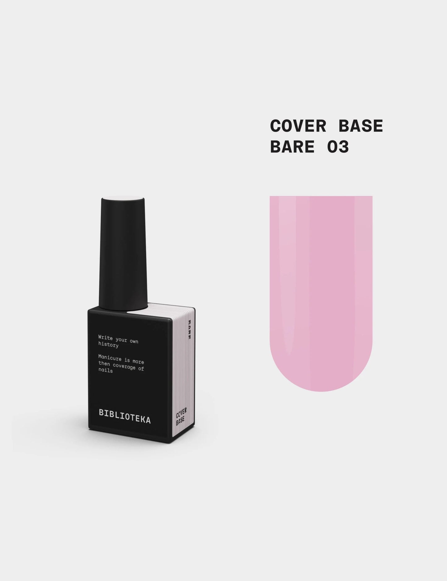 BIBLIOTEKA Cover Base № 03 Bare – Natural Nude, 10 ml