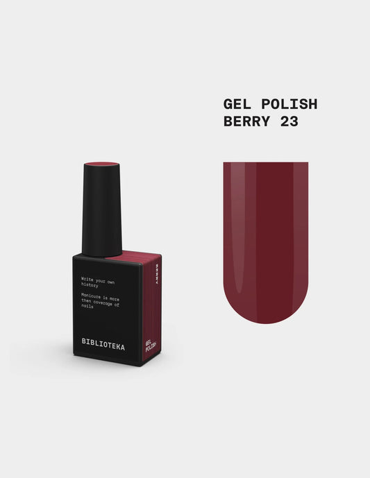 BIBLIOTEKA Gel Polish № 23 Berry – Berry, 10 ml