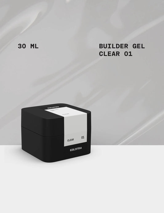 BIBLIOTEKA Builder Gel № 01 Clear – Transparent, 30 ml