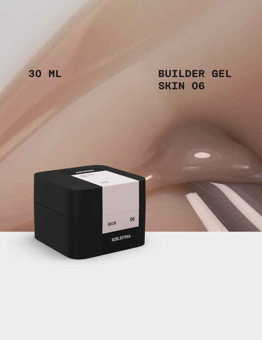 BIBLIOTEKA Builder Gel № 06 Skin – Warm Beige, 30 ml