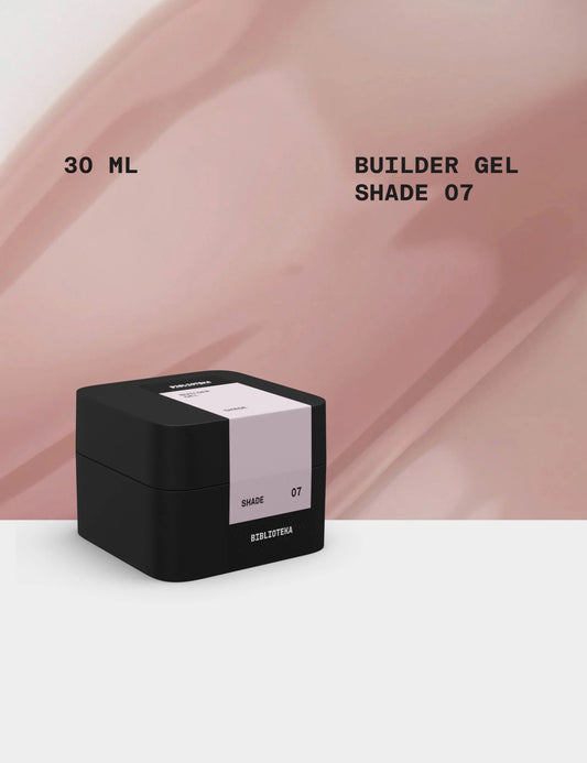 BIBLIOTEKA Builder Gel № 07 Shade – Cool Pink-Beige, 30 ml