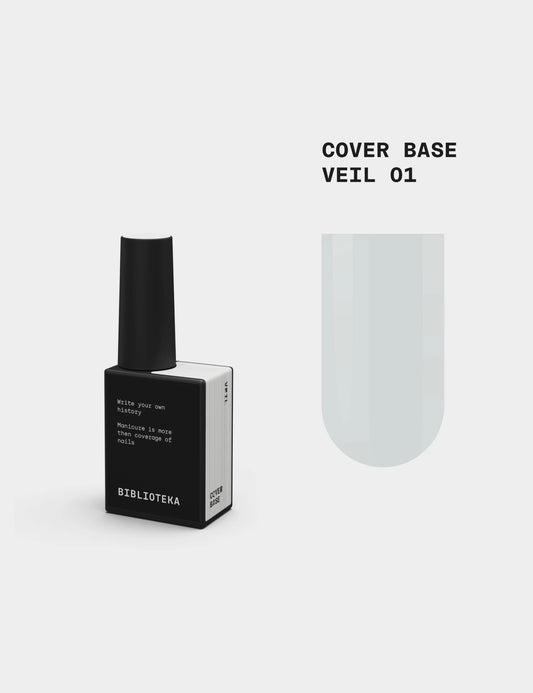 BIBLIOTEKA Cover Base № 01 Veil – Semi-Translucent Milk, 10 ml