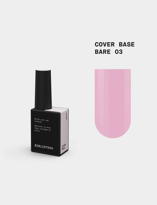 BIBLIOTEKA Cover Base № 03 Bare – Natural Nude, 10 ml