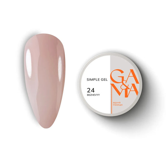 SIMPLE GEL GA&MA(Gemely) 024 BEZHEVYY 30ml