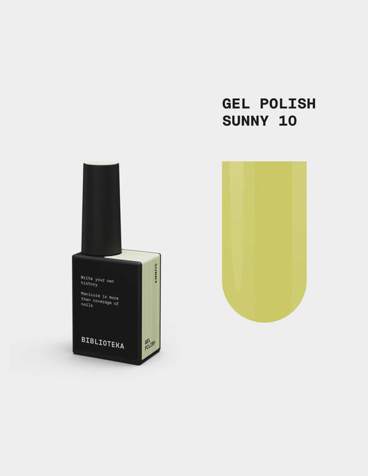 BIBLIOTEKA Gel Polish № 10 Sunny – Yellow, 10 ml