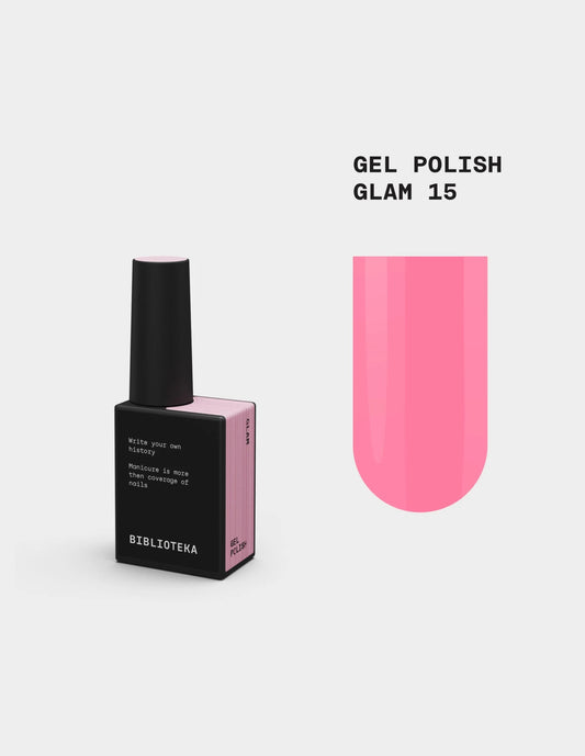 BIBLIOTEKA Gel Polish № 15 Glam – Pink, 10 ml