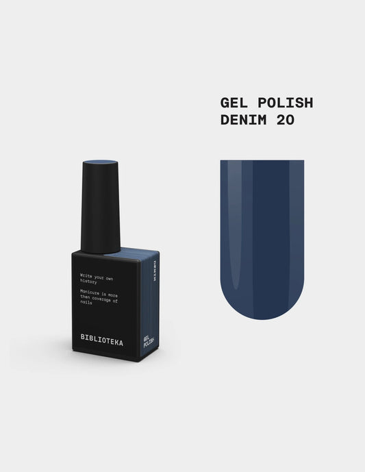 BIBLIOTEKA Gel Polish № 20 Denim – Denim, 10 ml